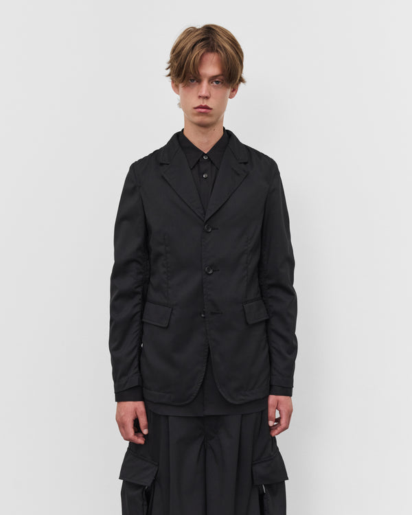 CDG Shirt - Men's Single Breasted Pinstripe Blazer - (Black)