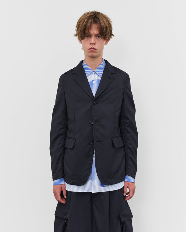 CDG Shirt - Men's Single Breasted Pinstripe Blazer - (Navy)