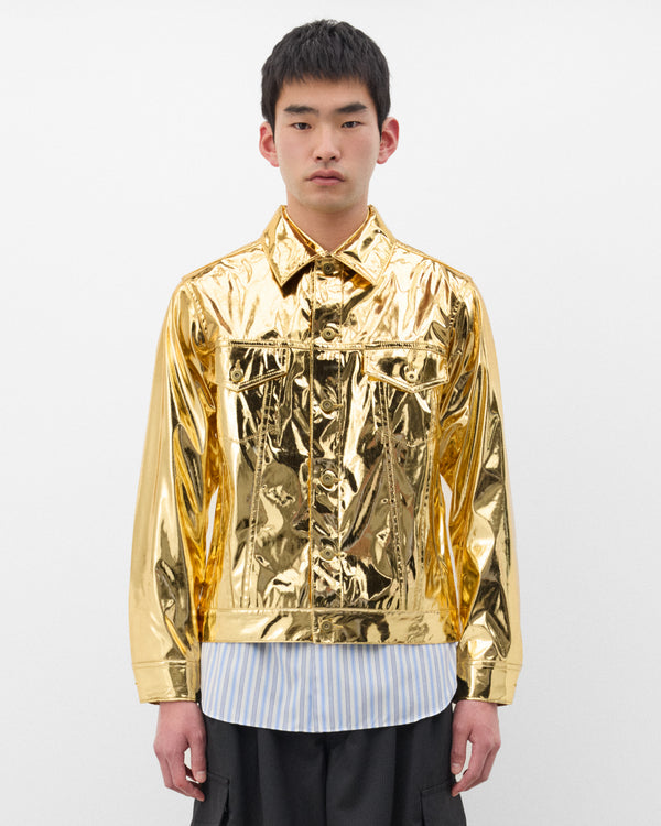 CDG Shirt - Men's Metallic Type 3 Jacket - (Gold)
