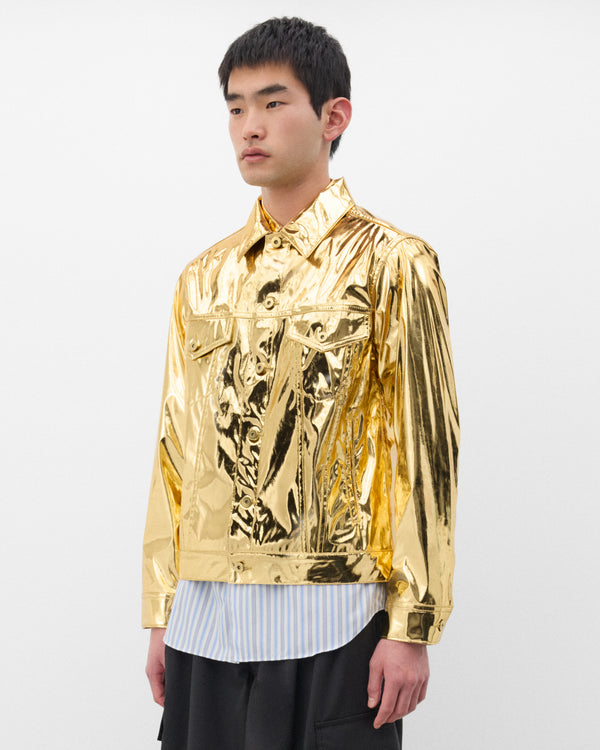 CDG Shirt - Men's Metallic Type 3 Jacket - (Gold)