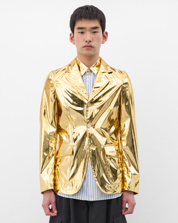 CDG Shirt - Men's Metallic Blazer - (Gold)