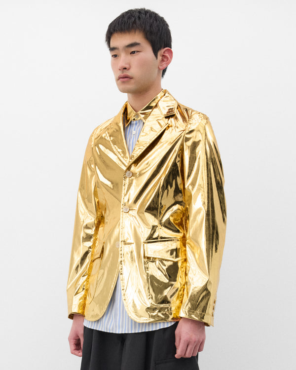 CDG Shirt - Men's Metallic Blazer - (Gold)