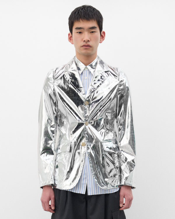CDG Shirt - Men's Metallic Blazer - (Silver)