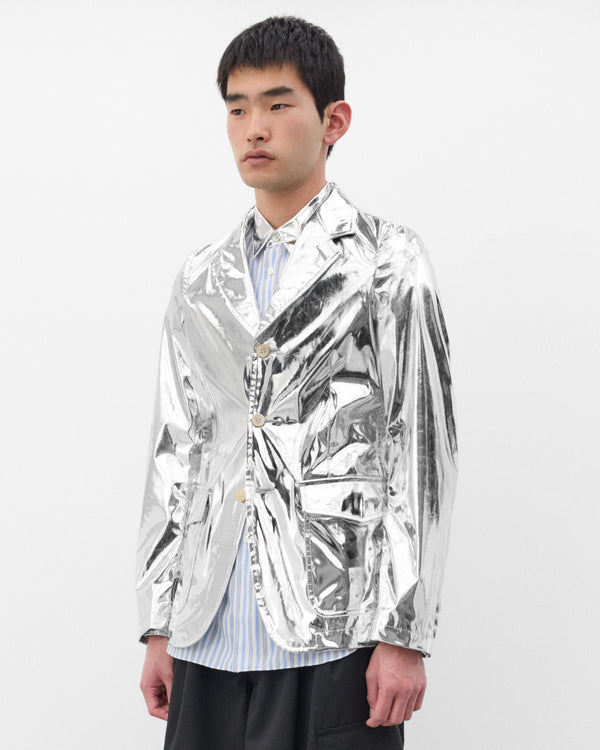 CDG Shirt - Men's Metallic Blazer - (Silver)