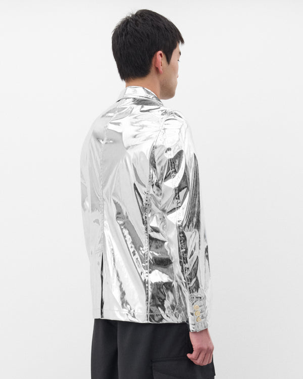 CDG Shirt - Men's Metallic Blazer - (Silver)