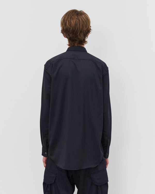 CDG Shirt - Men's Pinstripe Shirt - (Navy)