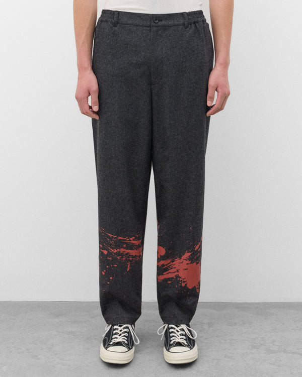 CDG Shirt - Men's Paint Splatter Trousers - (Grey)