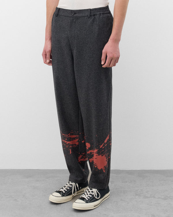 CDG Shirt - Men's Paint Splatter Trousers - (Grey)