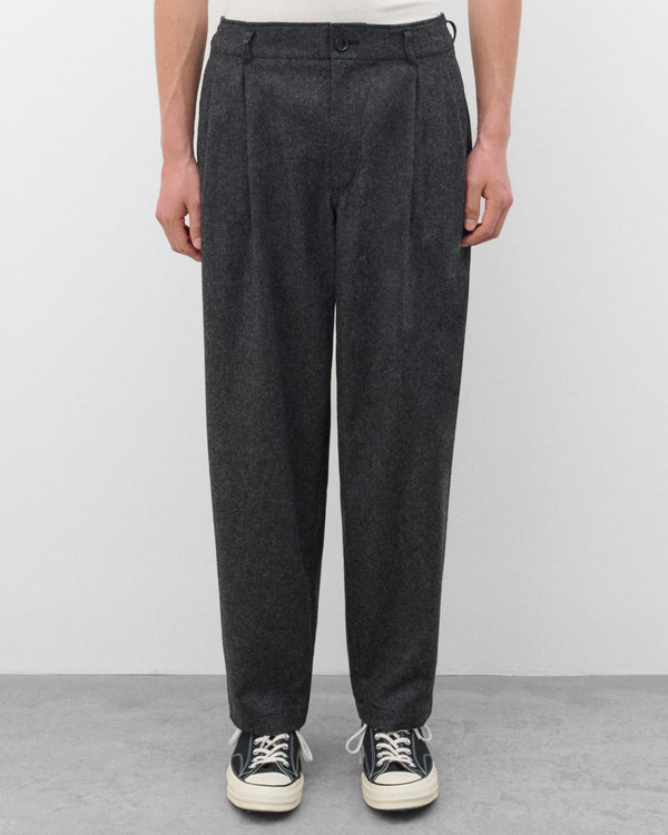 CDG Shirt - Men's Tapered Wool Trousers - (Grey)