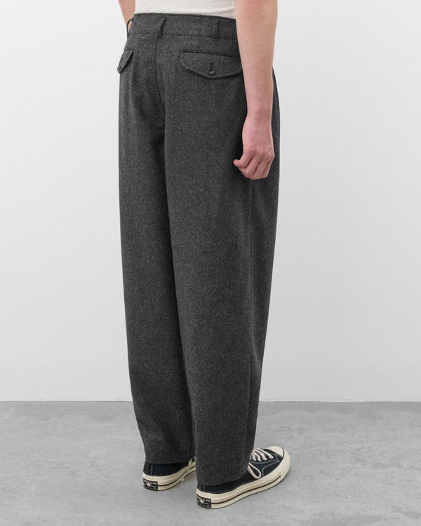 CDG Shirt - Men's Tapered Wool Trousers - (Grey)
