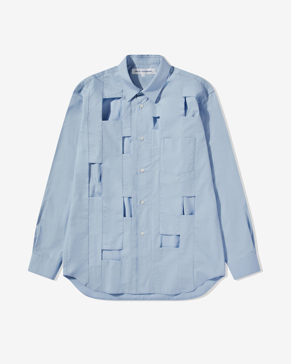 CDG Shirt - Men's Cut Out Shirt - (Blue)