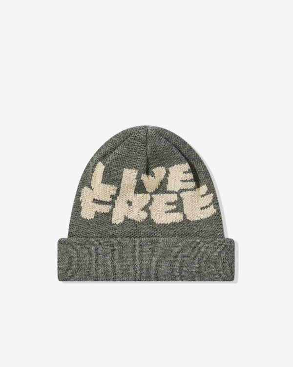 CDG Shirt - Live Free Jacquard Beanie - (Grey)