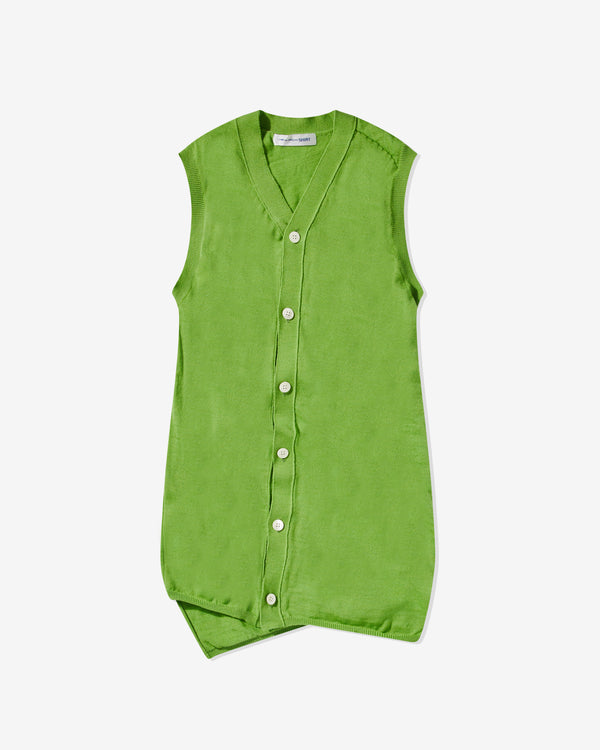 CDG Shirt - Men's Asymmetric Cardigan - (Green)