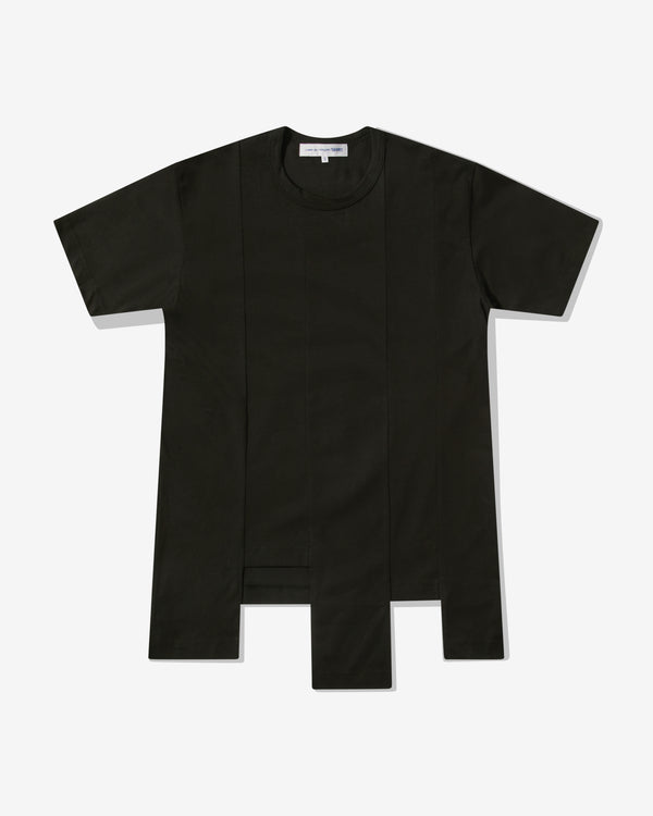 CDG Shirt - Men's Oversized Asymmetric Hem T-Shirt - (Black)