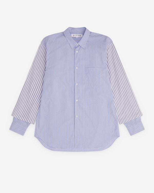 CDG Shirt - Men’s Multi Stripe Shirt - (Blue)