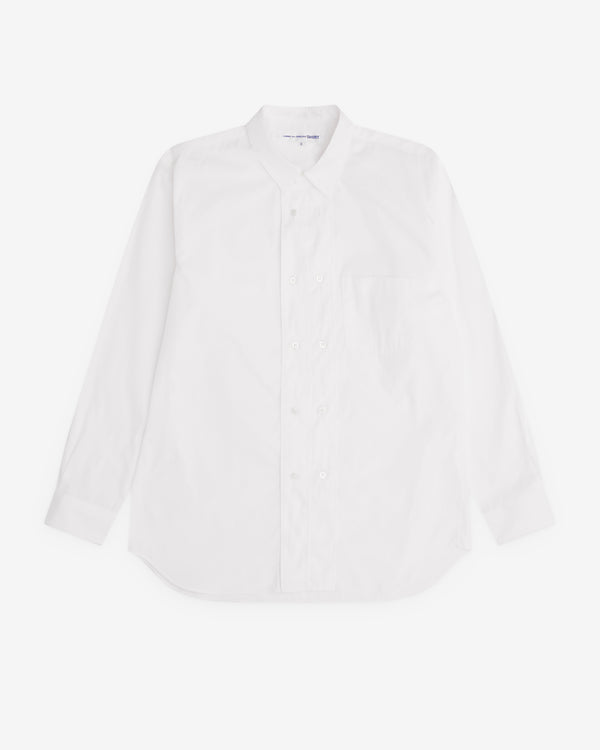 CDG Shirt - Men’s Double Breasted Shirt - (White)
