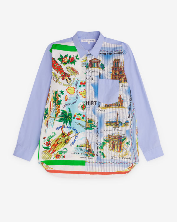CDG Shirt - Men’s Vacation Shirt - (Blue)
