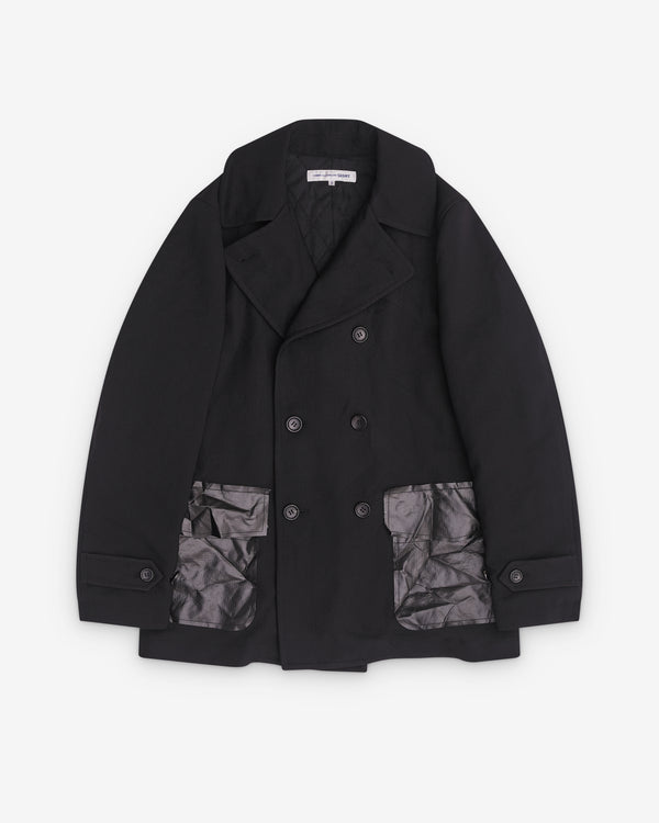 CDG Shirt - Men’s Double Breasted Coat - (Black)