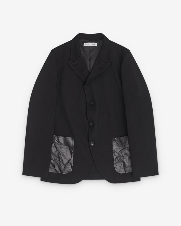 CDG Shirt - Men’s Patch Pocket Blazer - (Black)