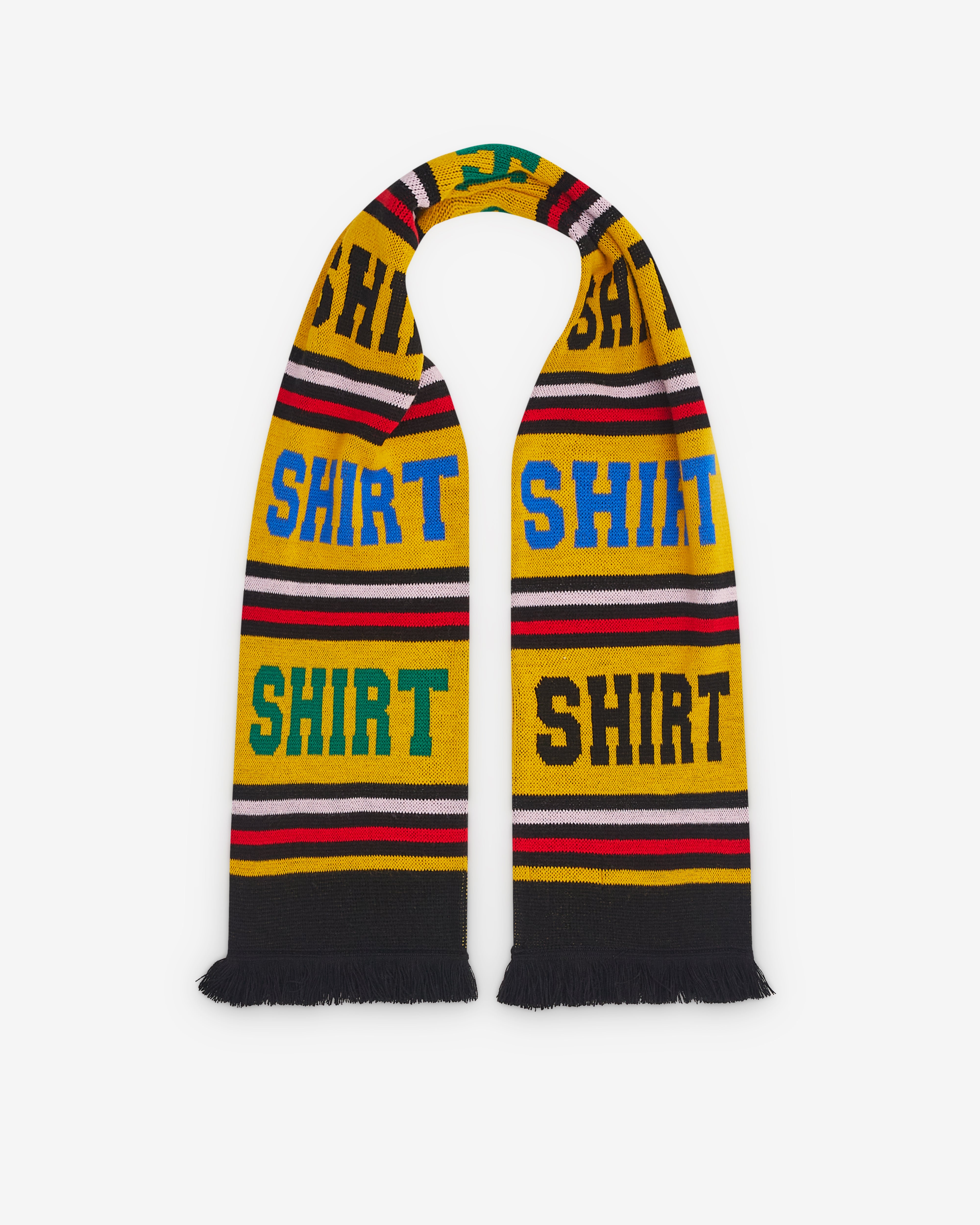 CDG Shirt: Football Scarf (Yellow/Black) | Dover Street Market London