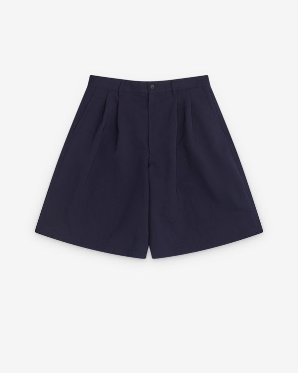 CDG Shirt - Men’s Pleated Shorts - (Navy)