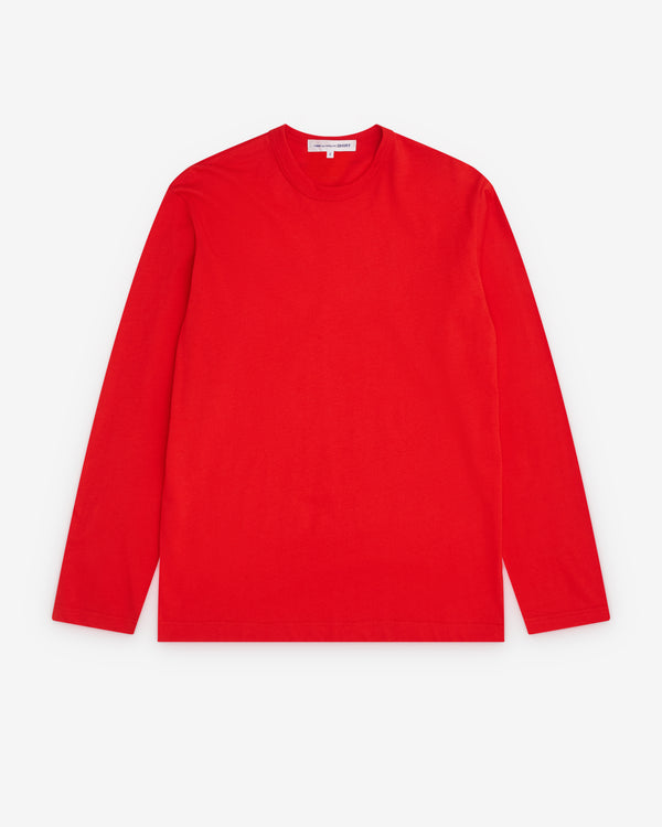 CDG Shirt - Men's Long Sleeve T-Shirt - (Red)