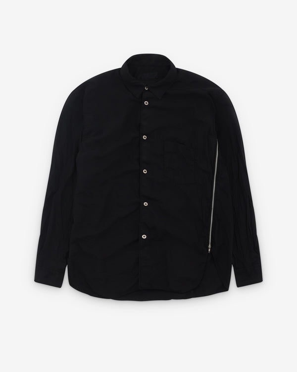 CDG Shirt - Men's Side Zip Shirt - (Black)