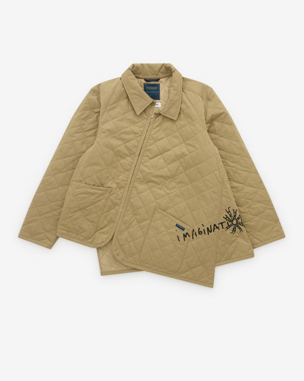 CDG Shirt - Men's Lavenham Bias Quilted Jacket - (Beige)