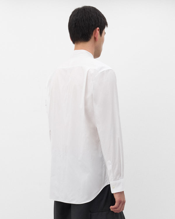 CDG Shirt - Men's Graphic Panel Shirt - (White/Black)