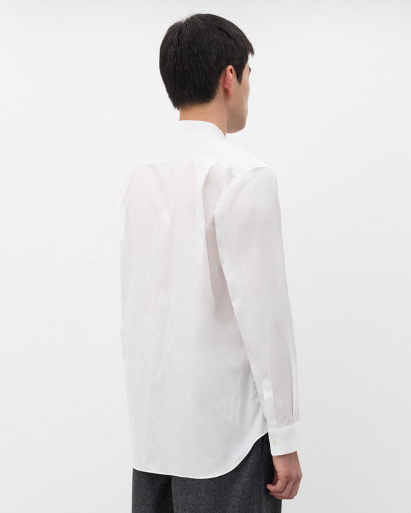 CDG Shirt - Men's Graphic Panel Shirt - (White/Stripe)