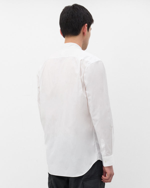CDG Shirt - Men's Graphic Panel Shirt - (White/Stripe)