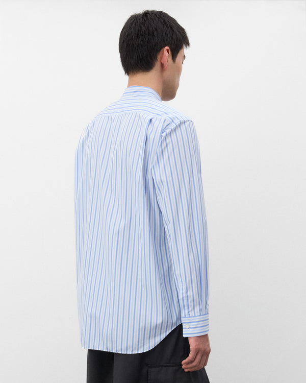 CDG Shirt - Men's Metallic Pocket Stripe Shirt - (Stripe/Silver)