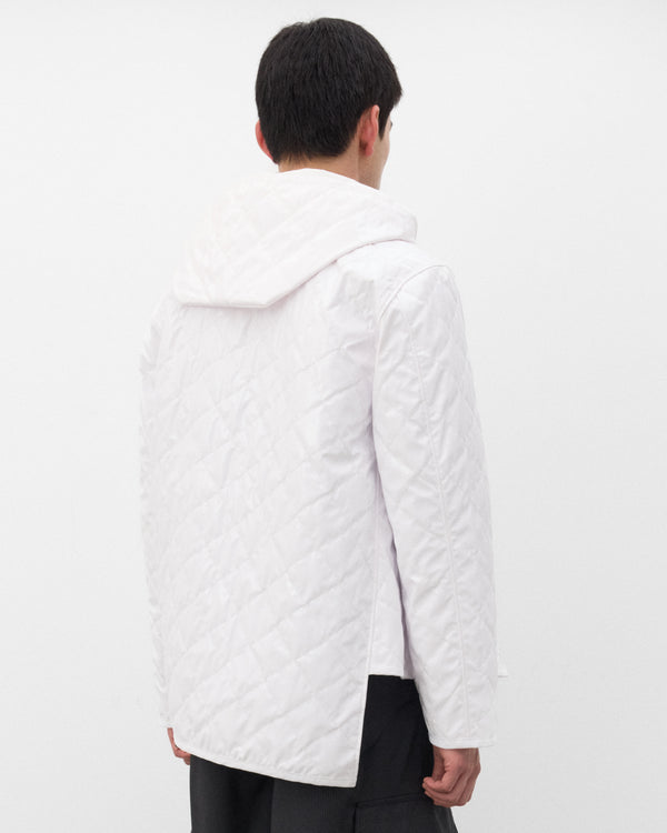 CDG Shirt - Men's Lavenham Bias Hood Jacket - (White)