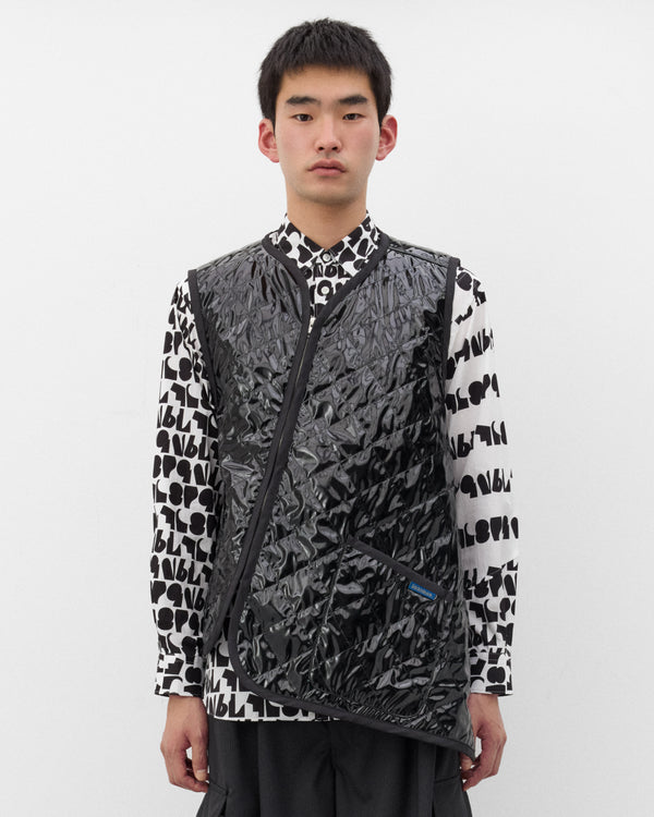CDG Shirt - Men's Lavenham Bias Quilted Vest - (Black)