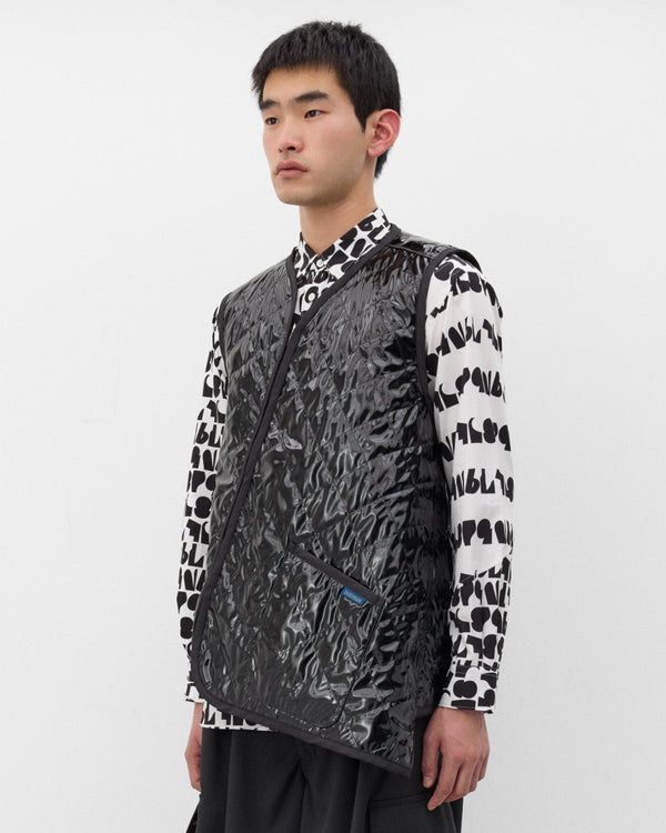 CDG Shirt - Men's Lavenham Bias Quilted Vest - (Black)