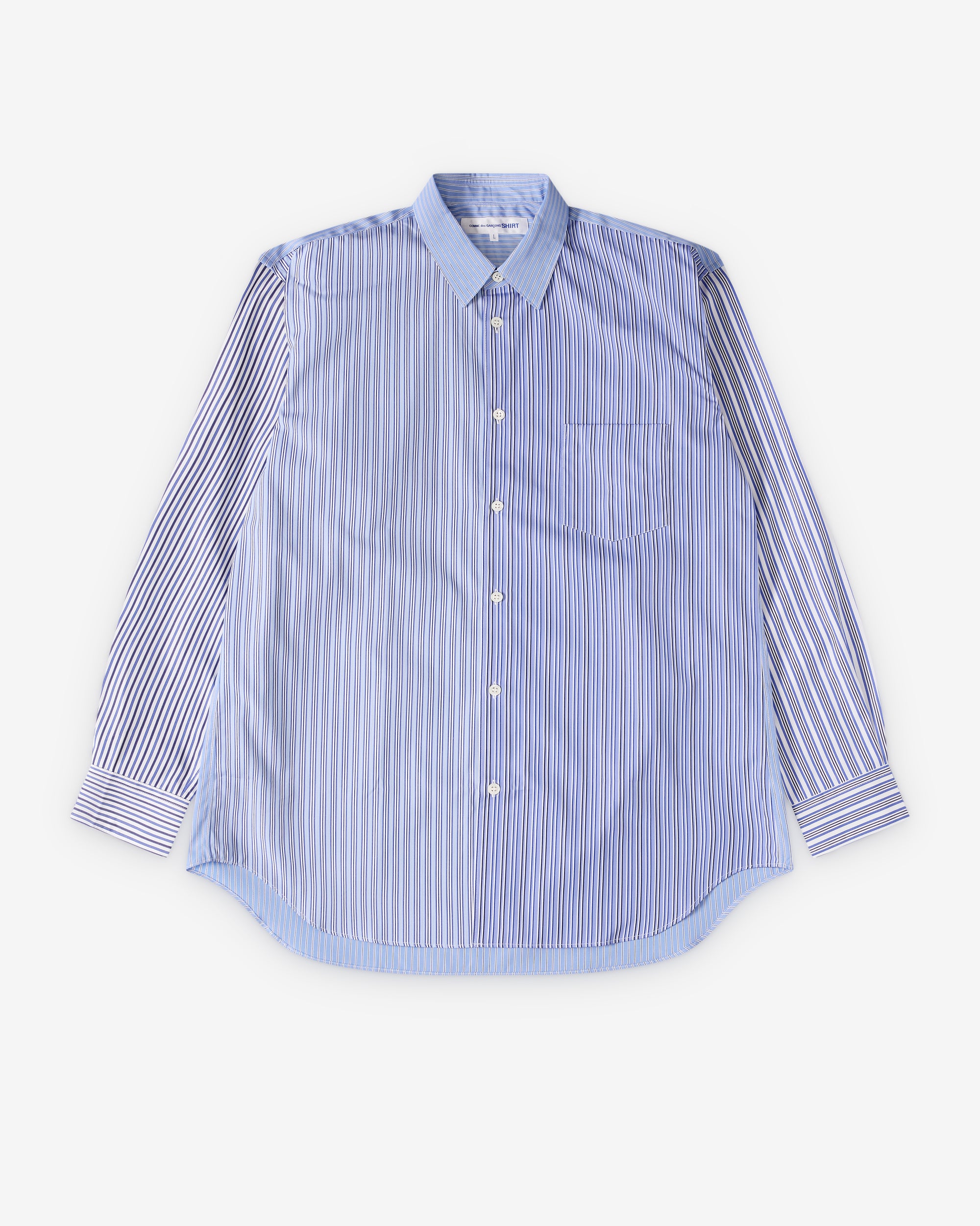 CDG Shirt Forever - Classic Fit Mix Stripe Shirt - (Stripe 2) view 1, Click to Zoom in