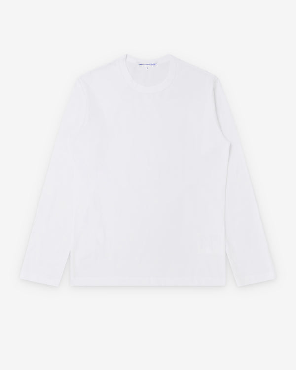 CDG Shirt Forever - Men's Long Sleeve T-Shirt - (White)