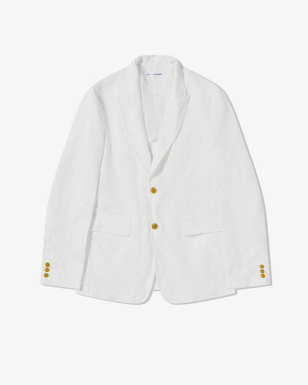 CDG Shirt - Men's Creased Jacket - (White)