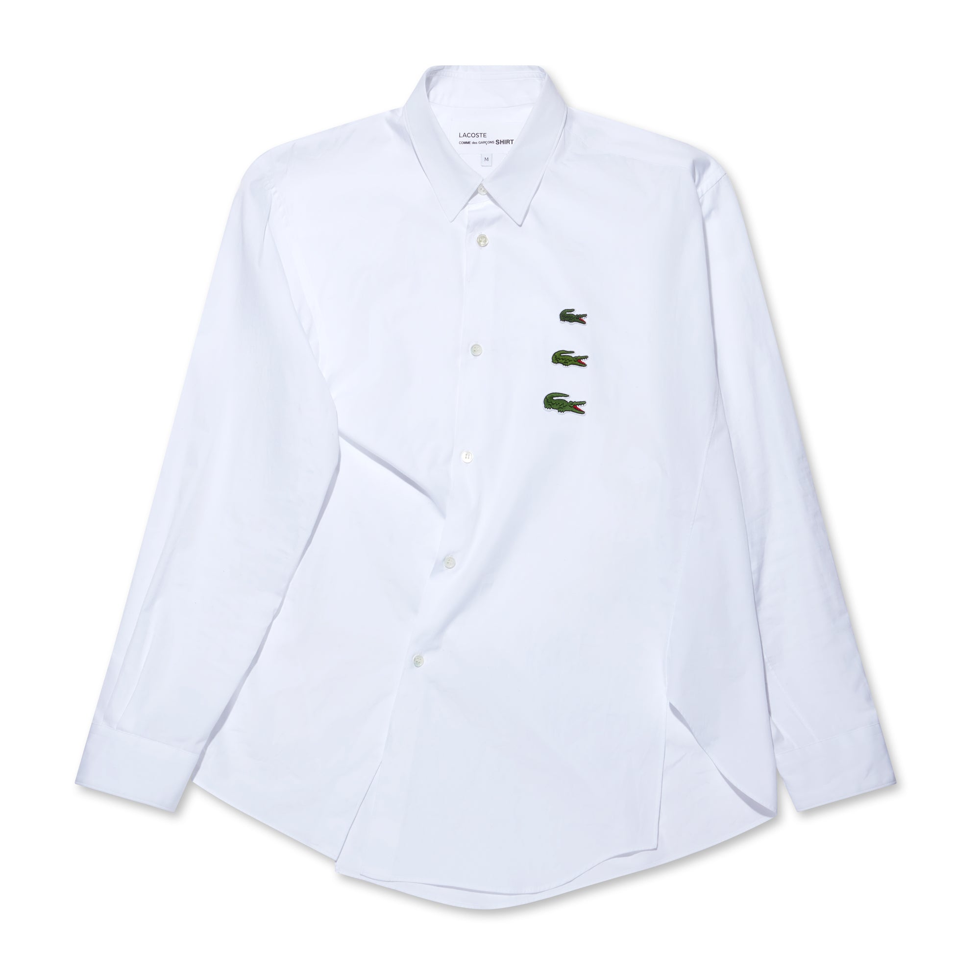 CDG Shirt - Lacoste Men’s Asymmetric Shirt - (White) view 5