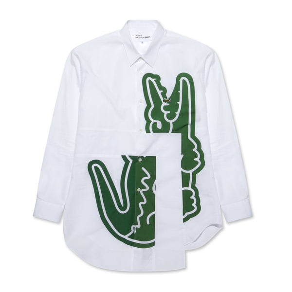 CDG Shirt - Lacoste Men's Poplin Shirt - (White)