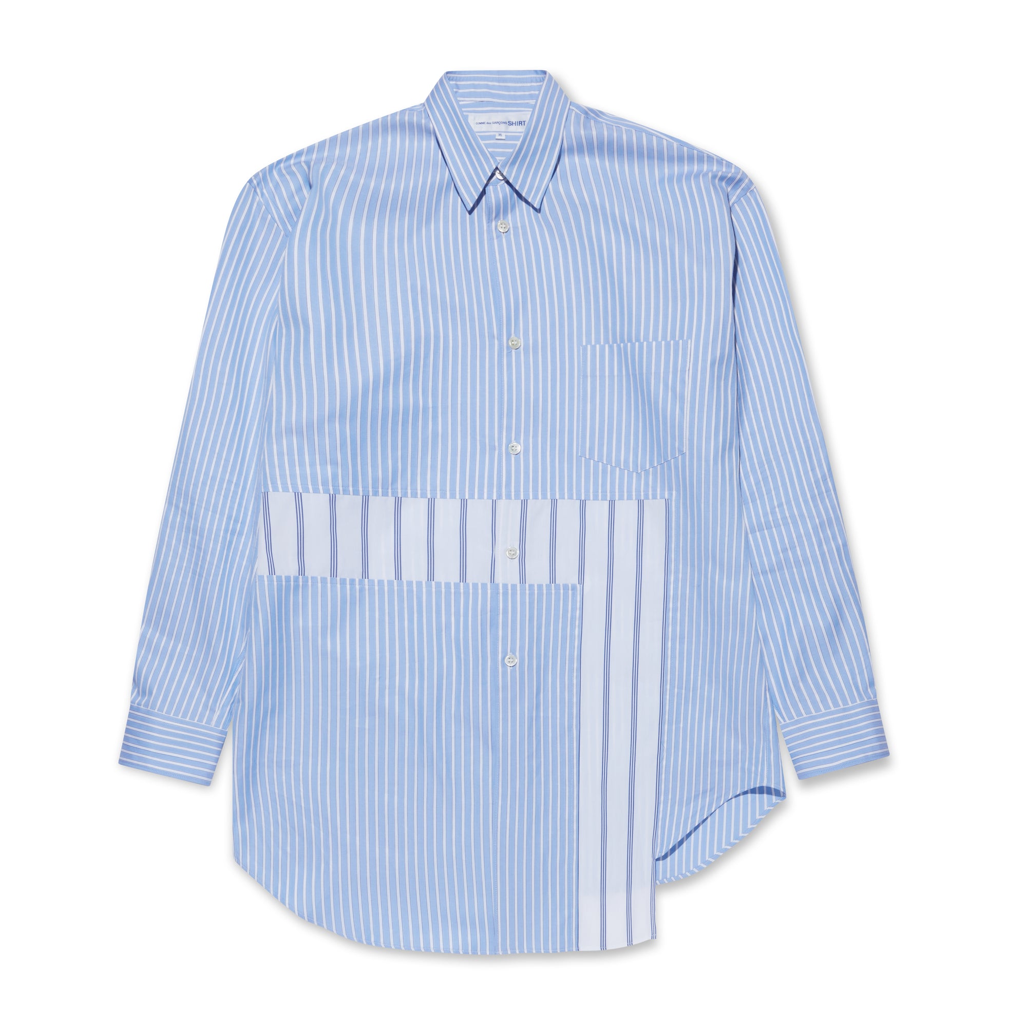 CDG Shirt - Men’s Panelled Shirt - (Stripe) view 5