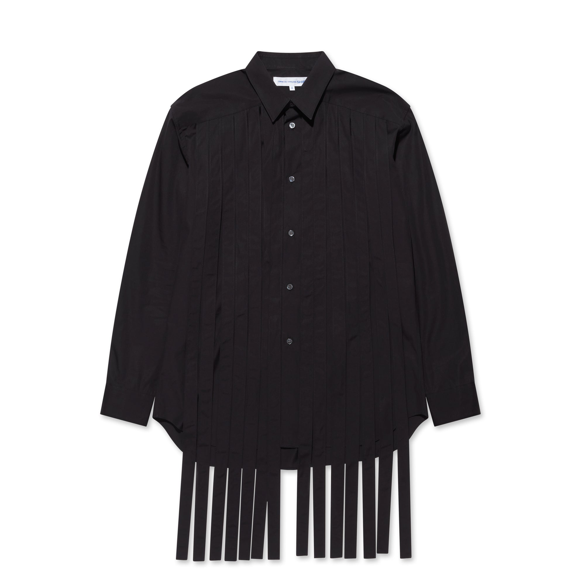 CDG Shirt - Men’s Pleated Shirt - (Black) view 5