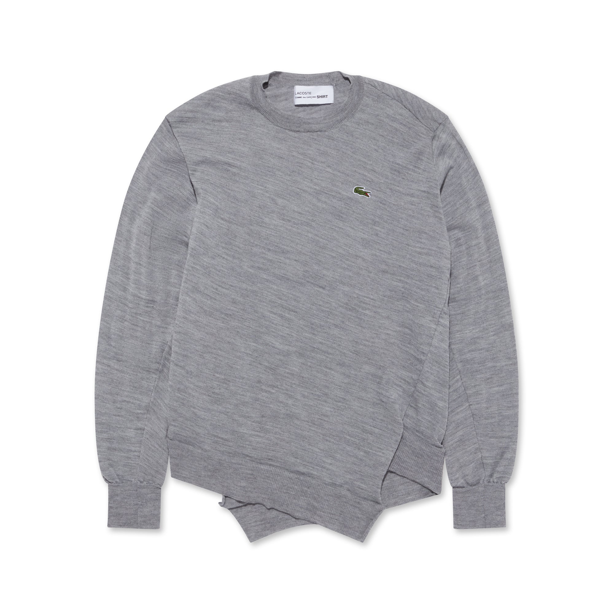 CDG Shirt - Lacoste Men’s Knit Sweater - (Grey) view 5
