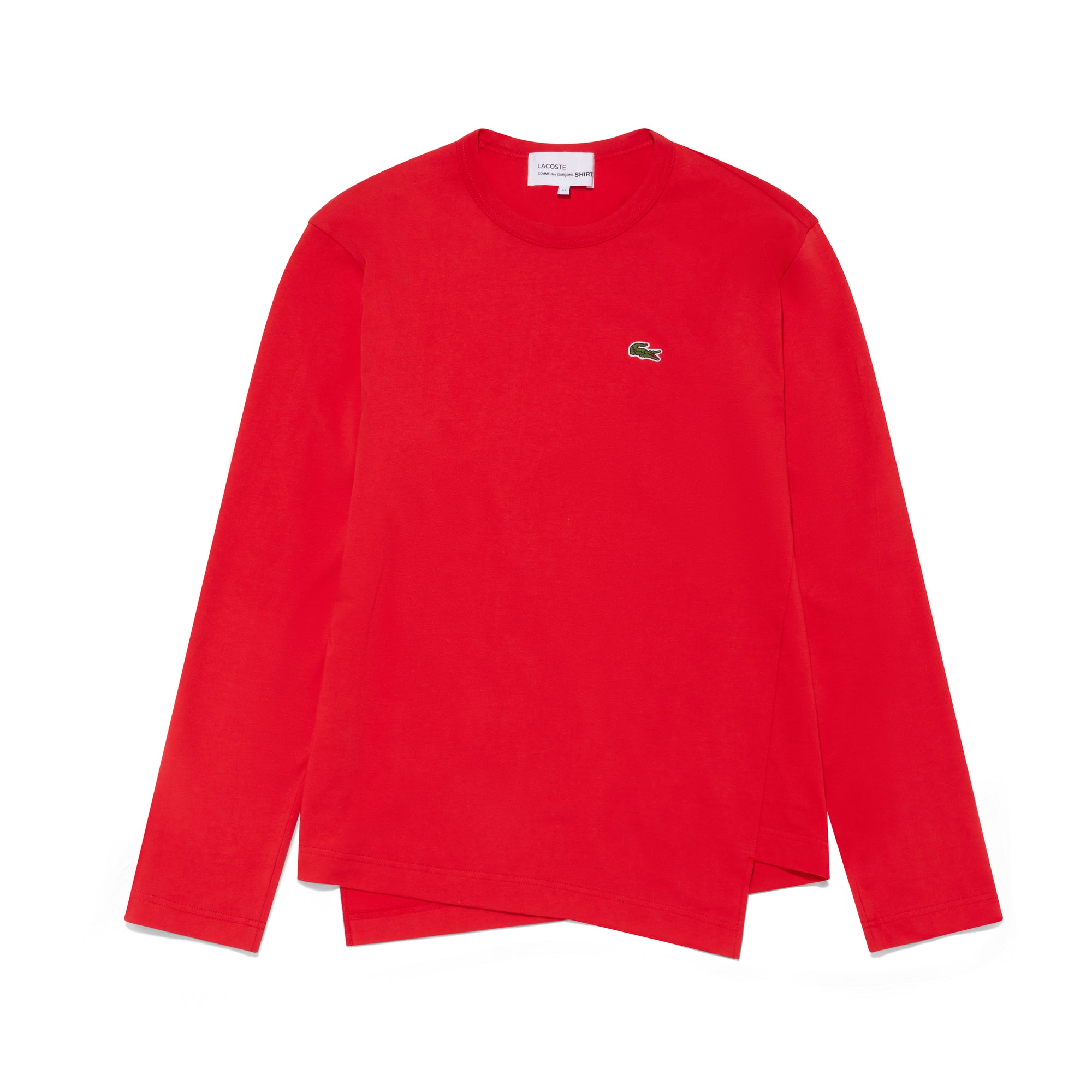 CDG Shirt - Lacoste Men’s Long Sleeve T-Shirt - (Red) view 5
