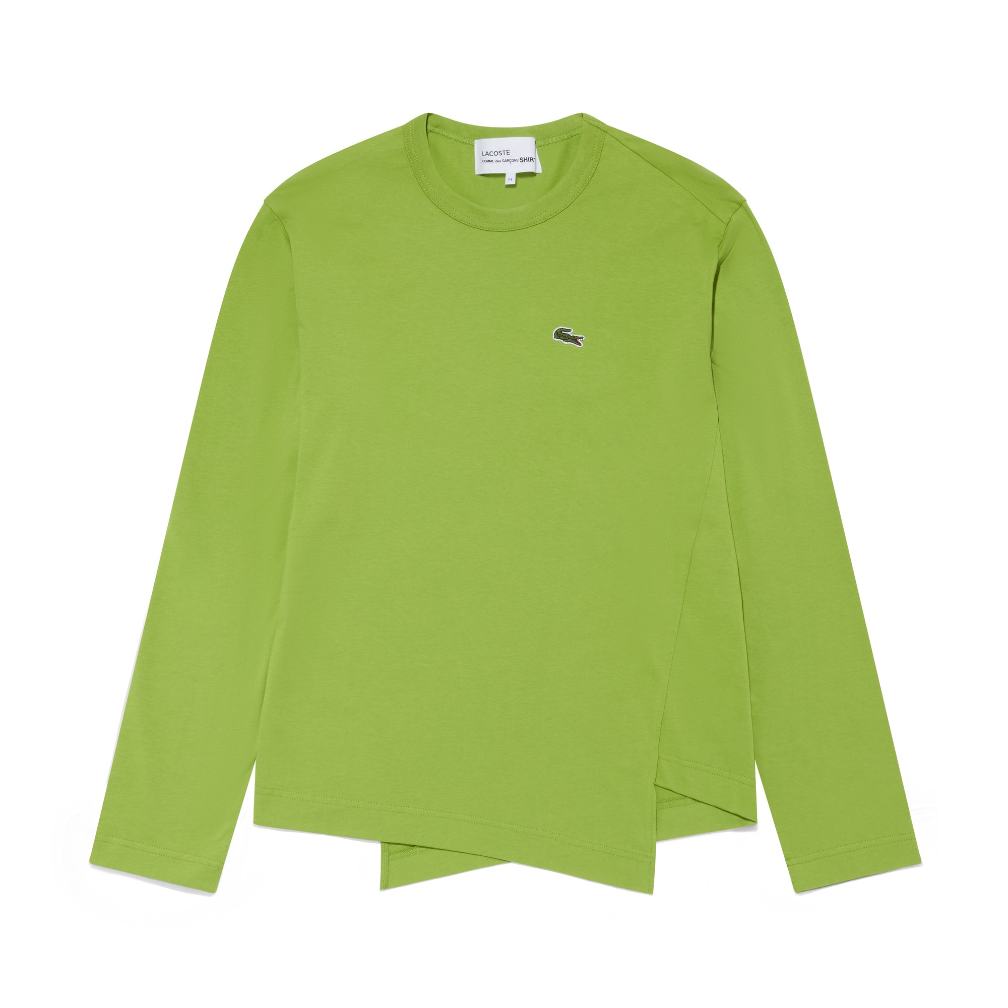 CDG Shirt - Lacoste Men’s Long Sleeve T-Shirt - (Green) view 5