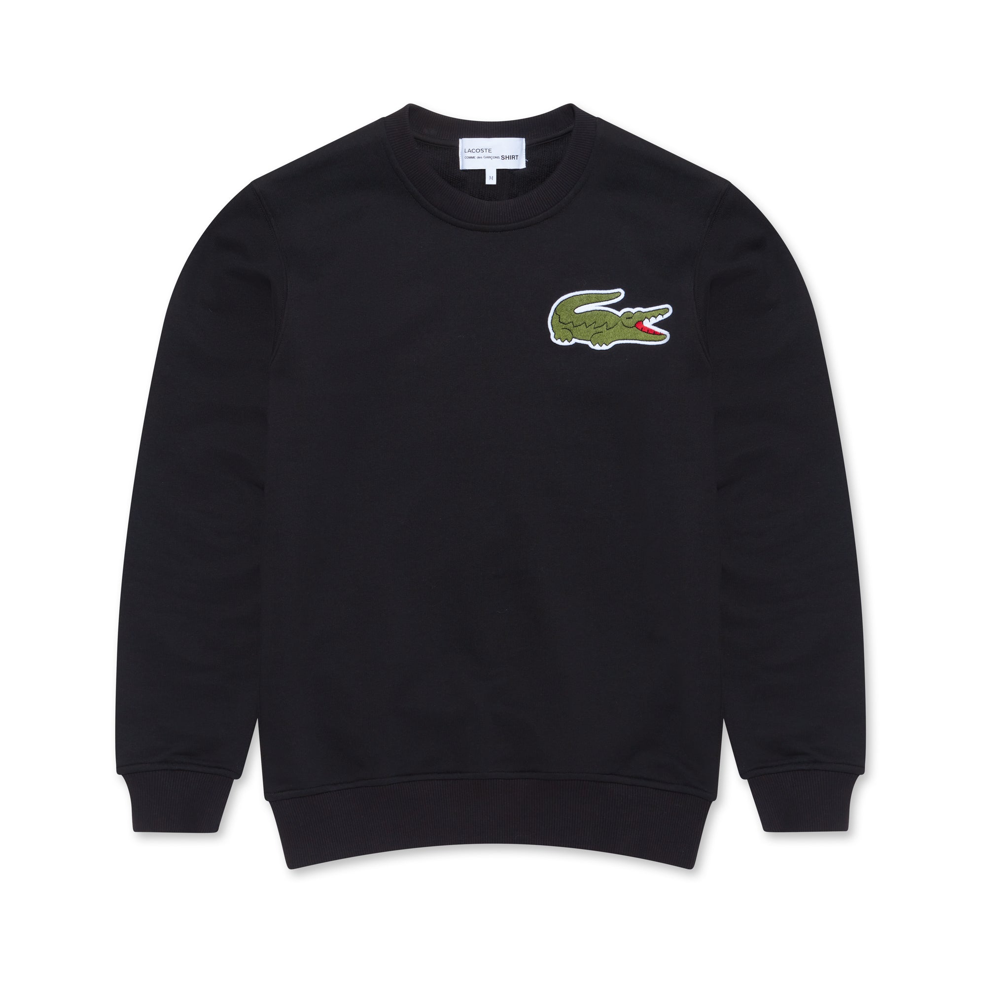 CDG Shirt - Lacoste Men's Cotton Sweatshirt - (Black) view 5