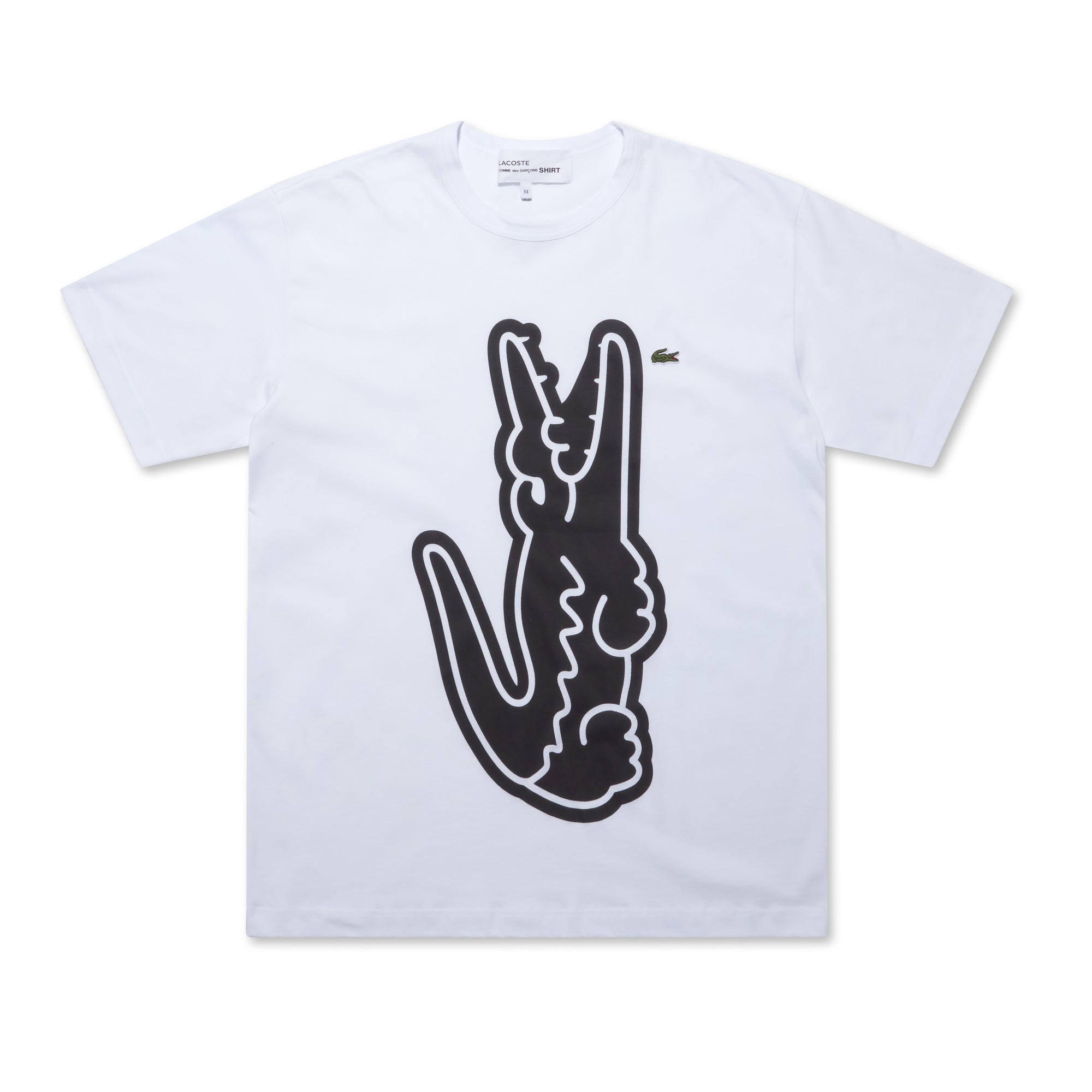 CDG Shirt - Lacoste Men’s Printed T-Shirt - (White) view 5