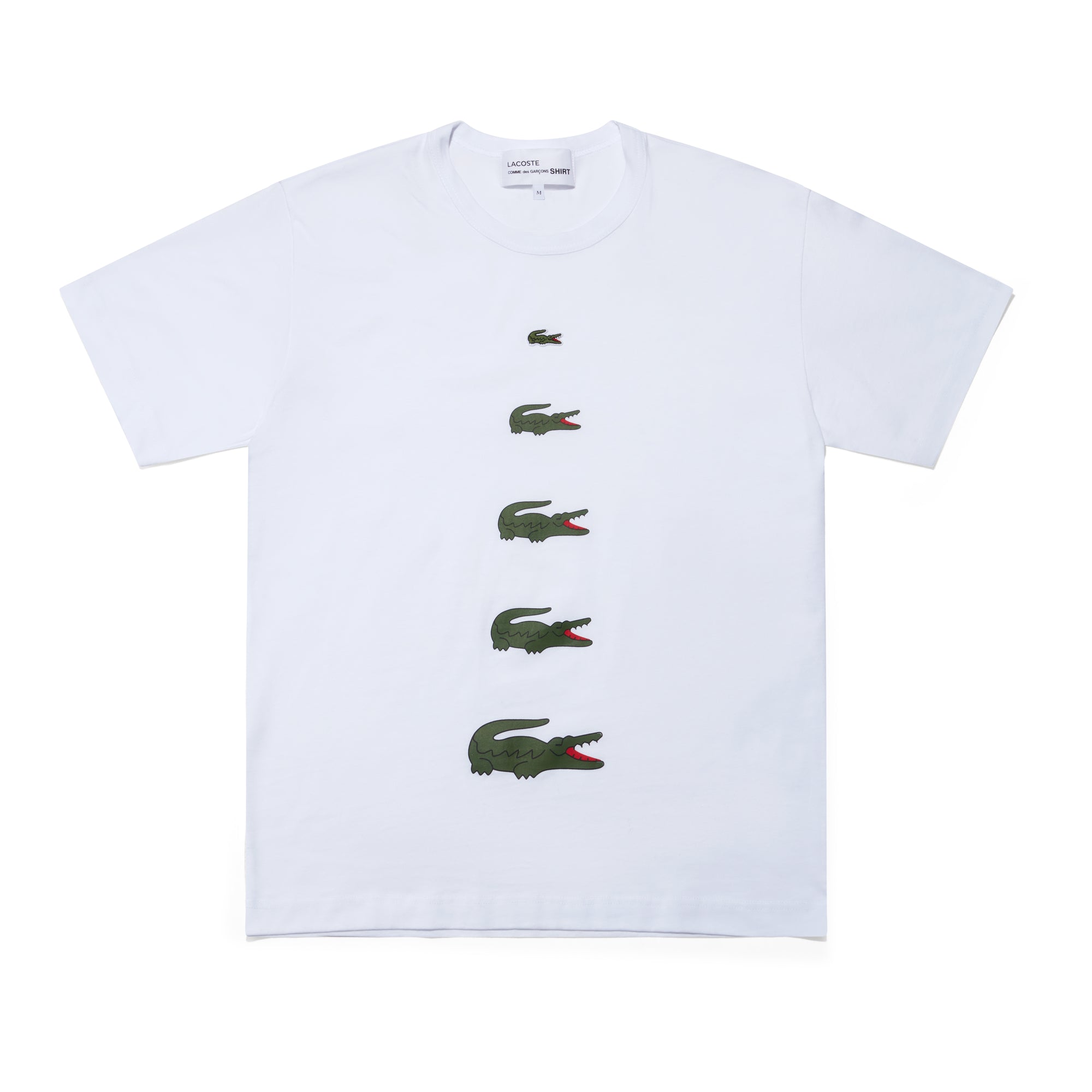 CDG Shirt - Lacoste Men’s Printed T-Shirt - (White) view 5