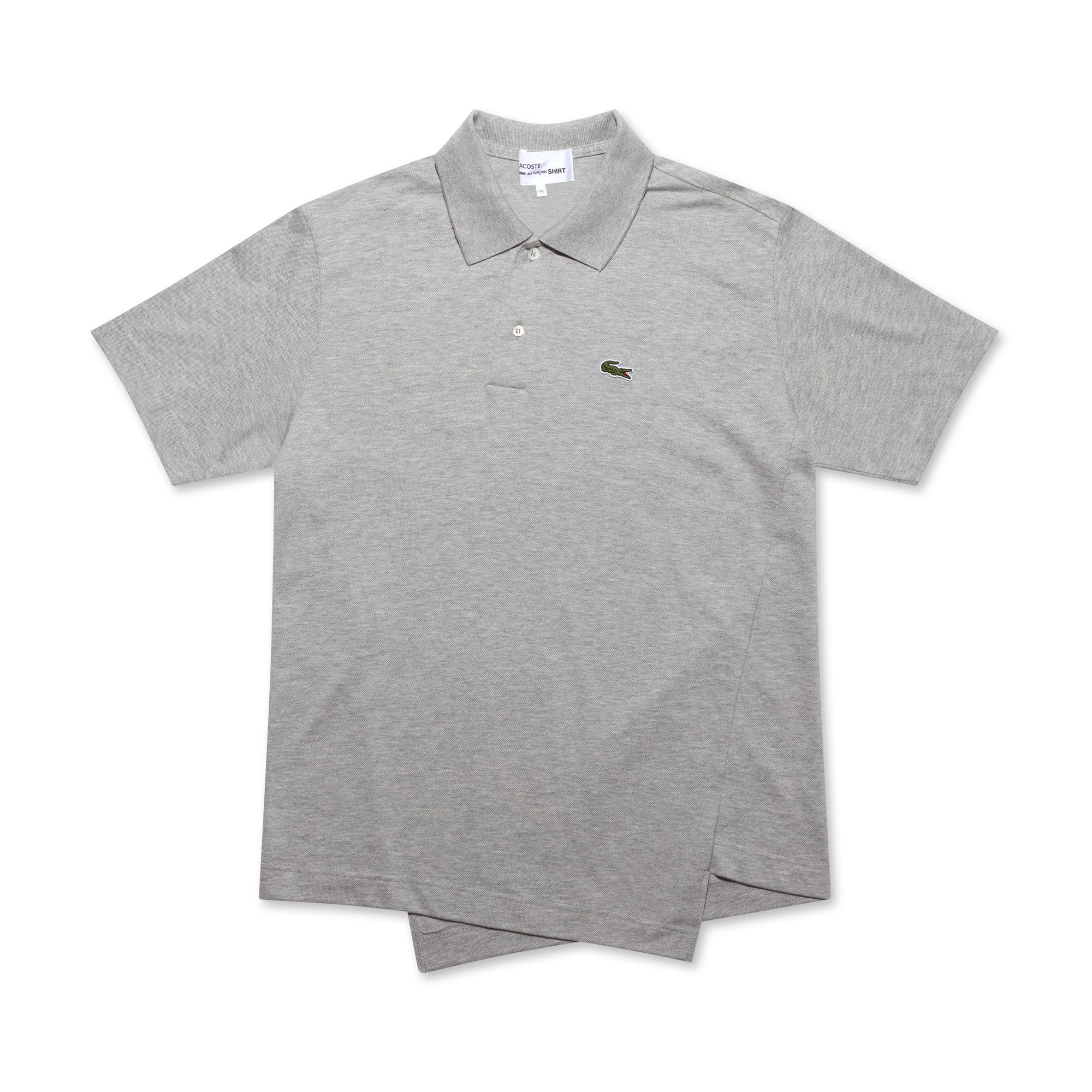 CDG Shirt - Lacoste Men's Asymmetric Polo Shirt - (Grey) view 5