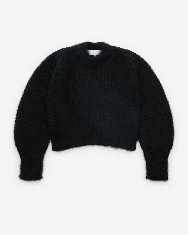 Tao - Women’s Fuzzy Knit Sweater - (Black)